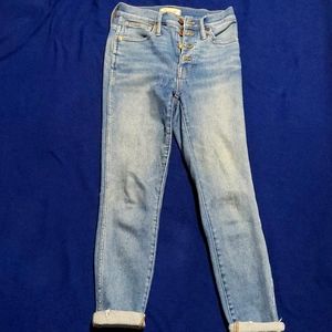Madewell W25 10” High Rise Skinny Jeans